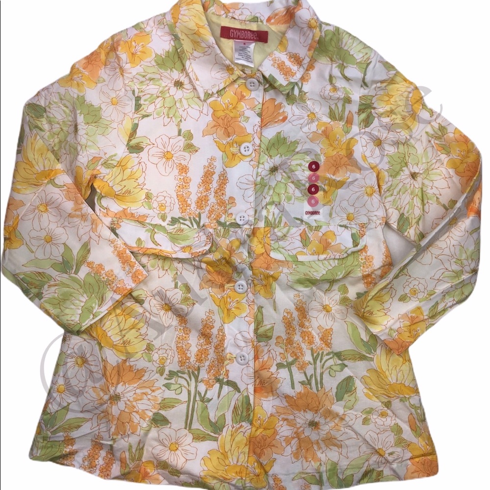 Gymboree Wildflower Fields coat sz 6